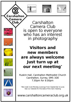 Carshalton Camera Club Poster